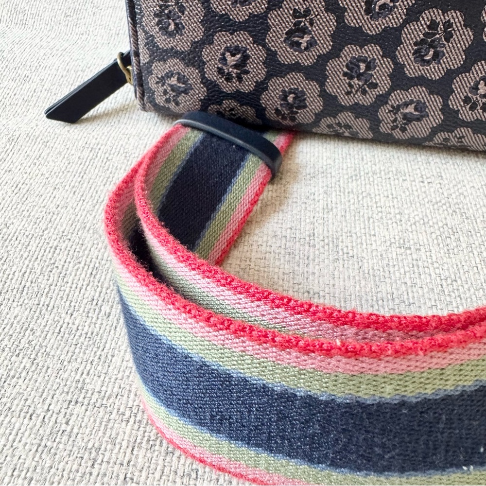 Cath Kidston Floral Crossbody Satchel Bag & Matching Wallet Set Navy - Picture 4 of 16